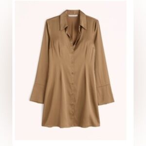 Golden brown Abercrombie Satin dress